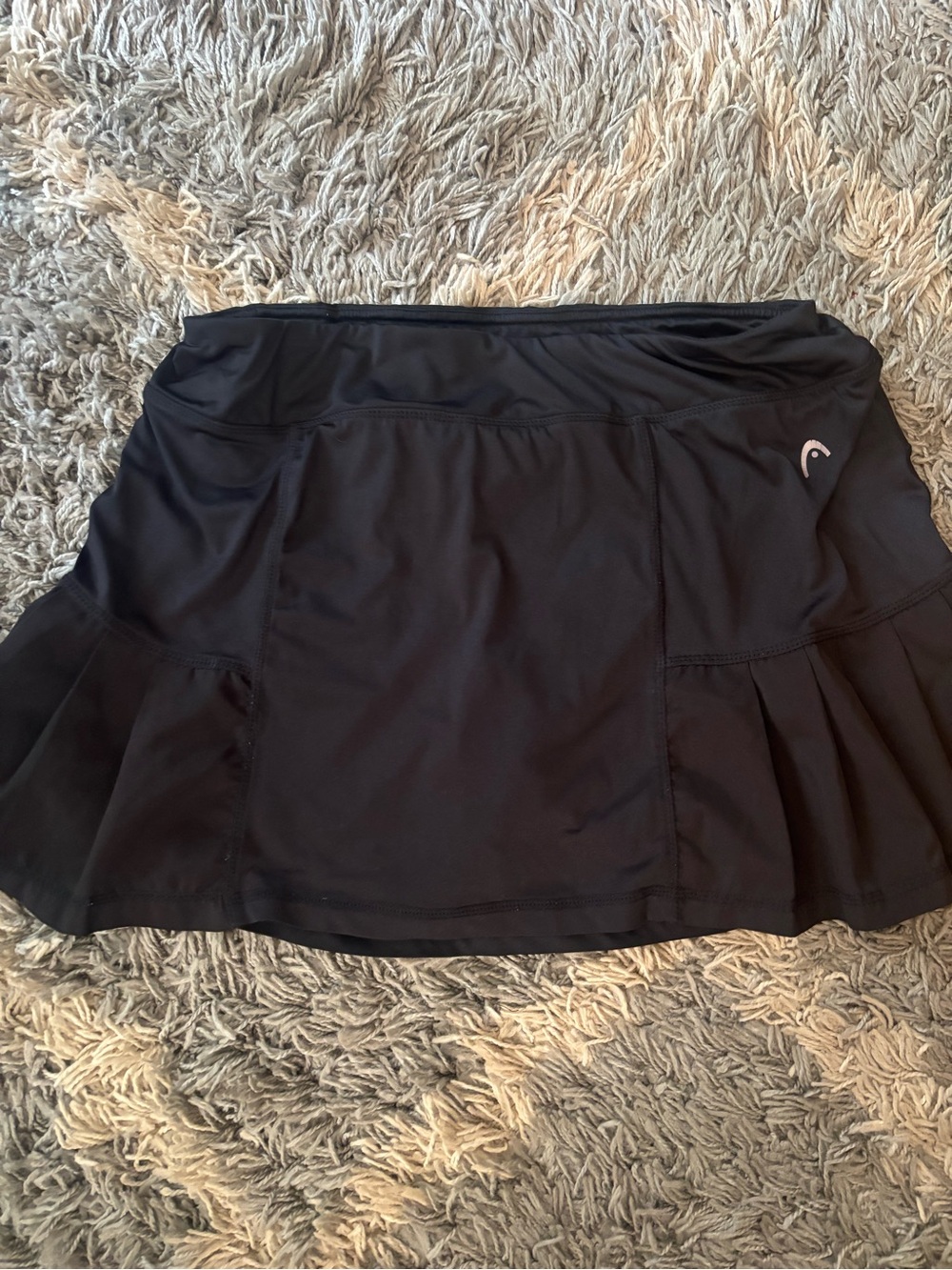 Head Black Circle Tennis Skirt